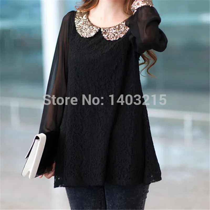 

women summer chiffon sexy lace blouse shirts plus size L XL 2XL 3XL 4XL 5XL 6XL clothing Transparent sexy slim lace blouse tops