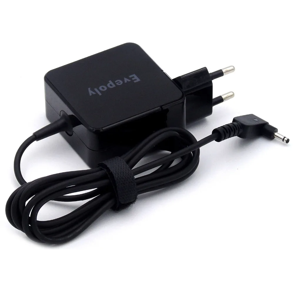 Evepoly ес/сша/великобритания plug 19 В 2.37a 3.0*1.1 мм 45 Вт постоянного тока к сетевой