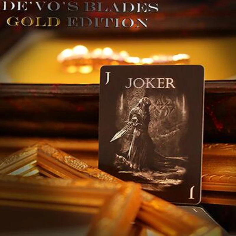 Goedkoop BLADES deck (Gold Edition) kaarten goocheltrucs magic props ge iuml;mporteerd uit ONS