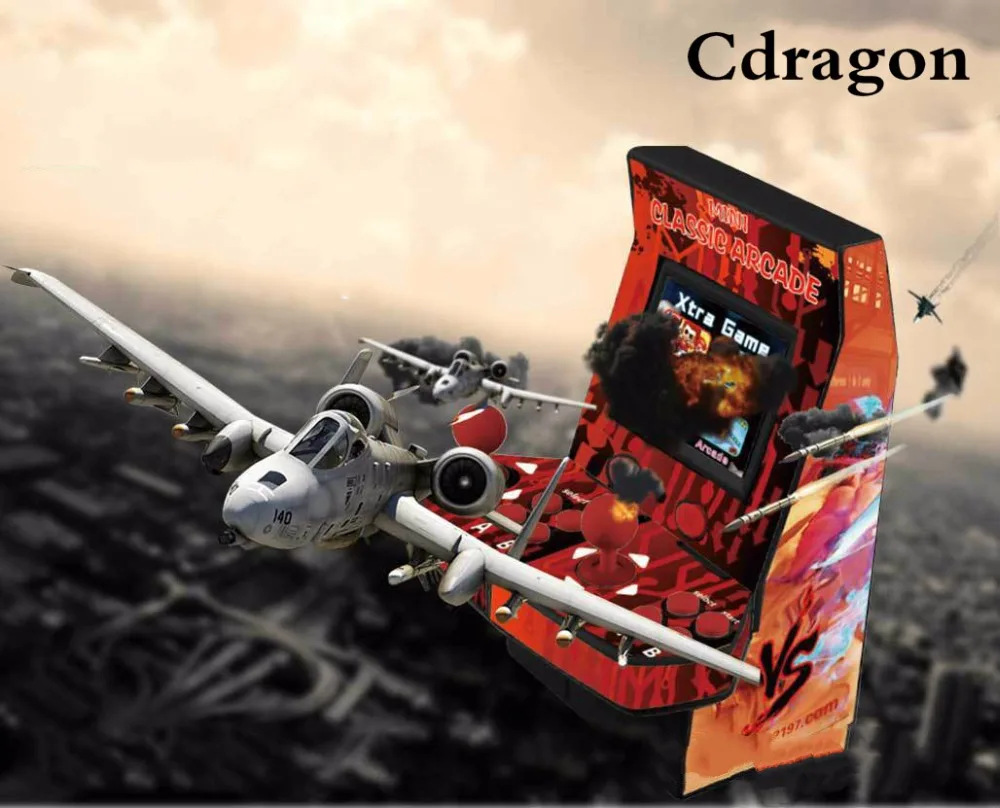 22 inch LCD coin-operated Mini Arcade Machine With Classical Game 645 In 1 PCB/With long shaft joystick and Illuminated button