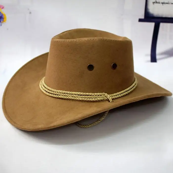 Valink ковбойская шляпа в западном стиле, мужская шапка для верховой езды, модный аксессуар с широкими полями, крученый гофрированный подарок для мужчин, casquette homme