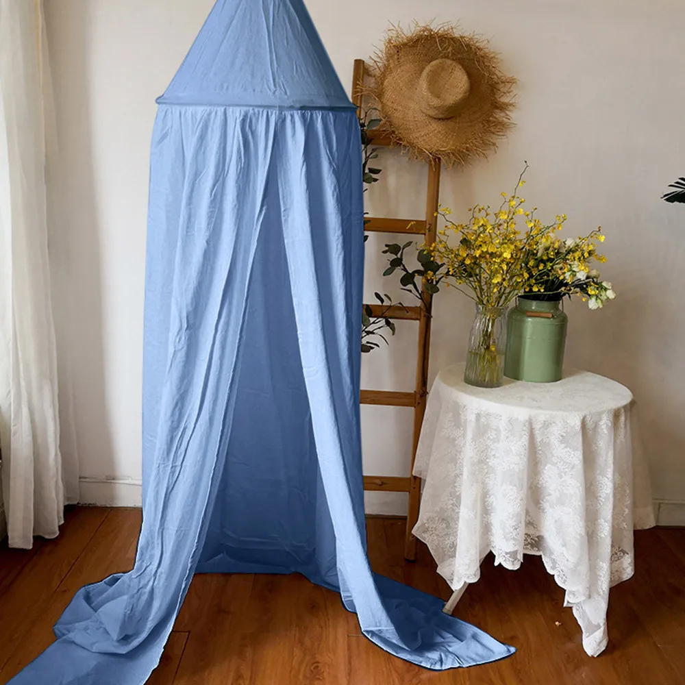 Стальная детская кровать экологичный навес покрывало круглый москитная сетка занавеска постельное белье сохраняет комары одежда