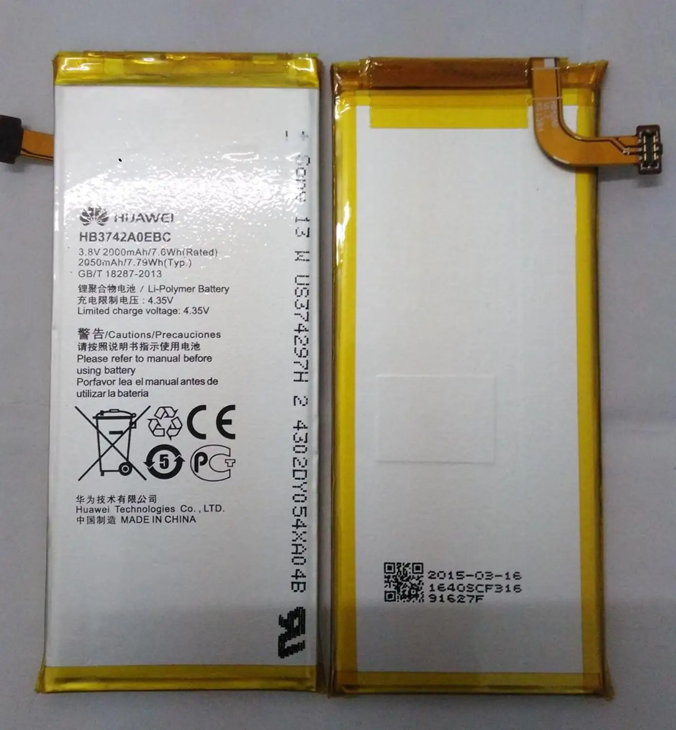 Original For Huawei P6/G6 battery P6-U06 P6-T00 P6-C00 G6-U HB3742A0EBC battery photo
