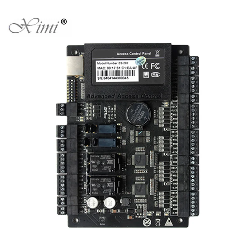

High Security TCP/IP Card Access Control Panel Access Control Main Board With Weigand In For 2 Doors 2 Sides C3-200 Door Control
