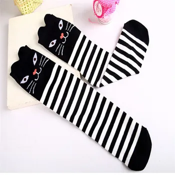 

Socks skarpetki christmas socks Children Kids Girl keep warm Animal Pattern Knee High Socks Cute funny socks calcetines