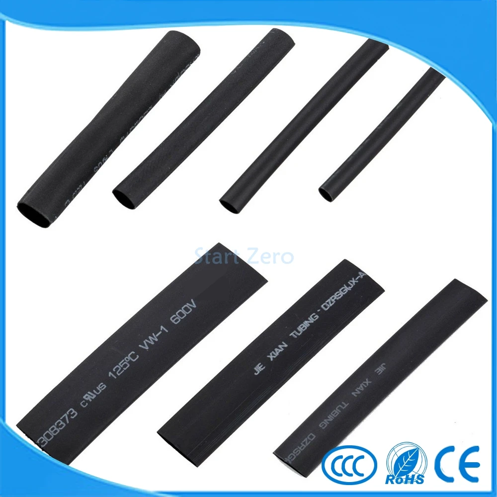 

Heat Shrink Tubing 2:1 Black 1mm 2mm 4mm 6mm 8mm 10mm 12mm Heat shrink Tube 7meter kit