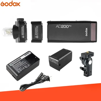 

Godox AD200Pro TTL Flash Light Wireless LED Flash Speedlite 5600±200K 2.4G for Nikon Sony Fujifilm Olympus Pentax Canon Cameras