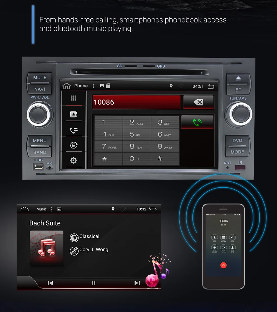 Discount Eunavi Android 9.0 IPS 2 Din Car DVD For Ford Mondeo S-Max Focus C-MAX Galaxy Fiesta Transit Fusion Multimedia Player 2G+32G 8 Discount Eunavi Android 9.0 IPS 2 Din Car DVD For Ford Mondeo S-Max Focus C-MAX Galaxy Fiesta Transit Fusion Multimedia Player 2G+32G 8