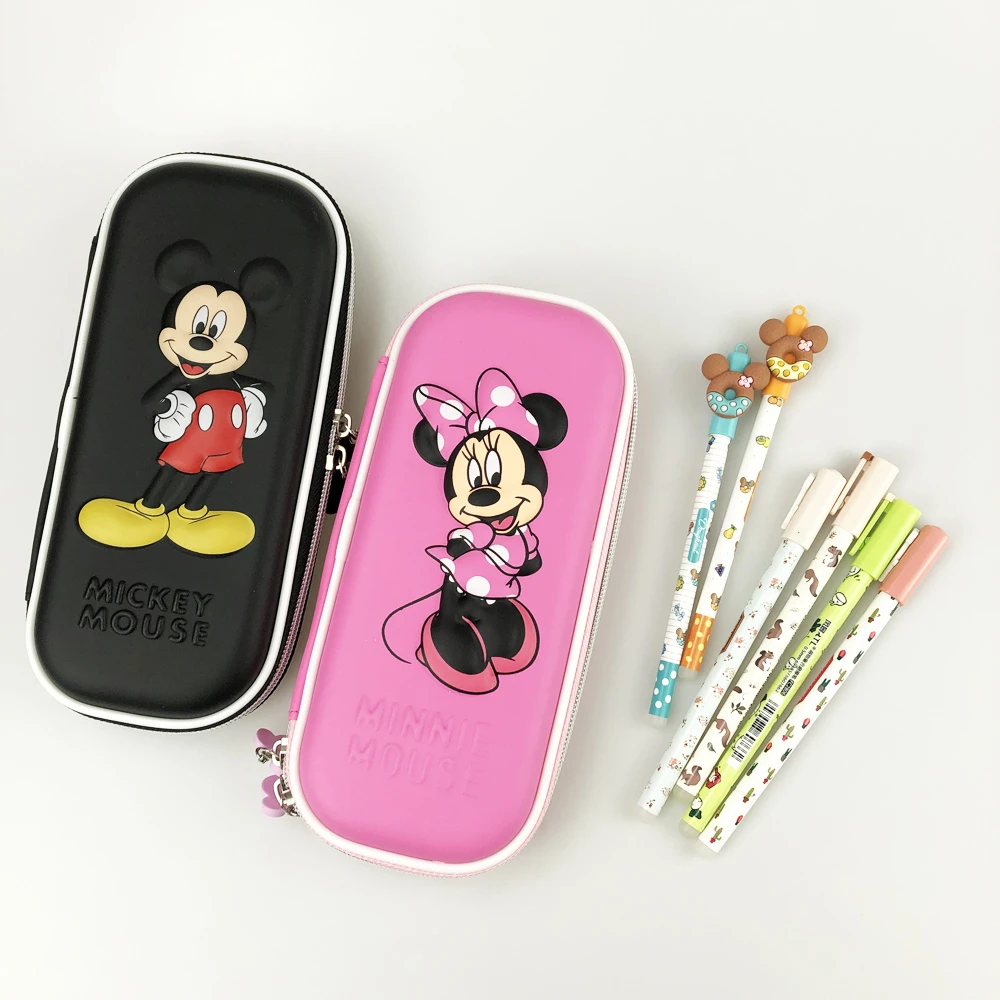 Disney micke 3D school grote pennenbakje kawaii leuke jongen meisje pen case & uitwisbare pen/gel Beschermhoesjes| - AliExpress