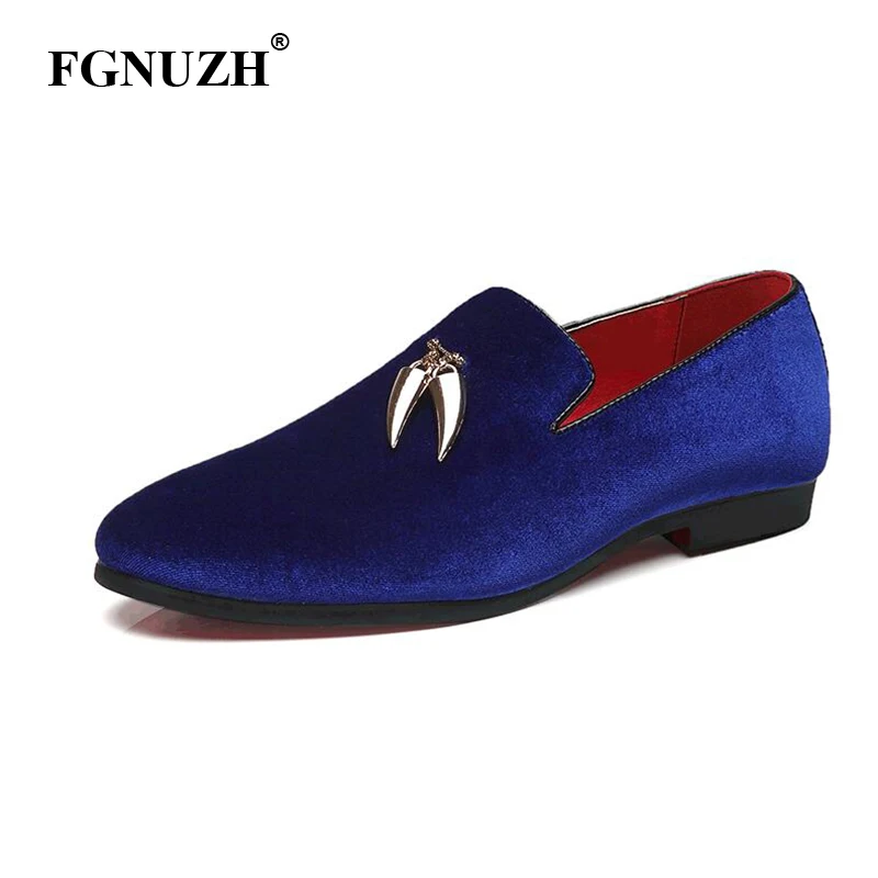 

FGNUZH Luxry Men Loafers Shoes Slip On Moccasins Plus Size 38-48 Flats Casual Shoes Man Party dress wedding Shoes ST367