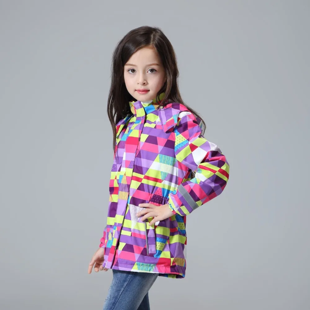 Водонепроницаемый индекс 5000 мм ветрозащитная верхняя одежда для детей Куртки для маленьких девочек детское пальто теплый флис для От 3 до 12 лет