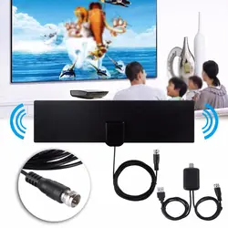 Крытый HDTV цифровой ТВ сигнальный ресивер Бесплатная ТВ Surf Radius Antena DVB-T DVB-T2 VHF UHF ТВ лиса Anten антенна + усилитель сигнала