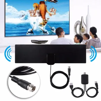 

Indoor HDTV Digital TV Fox Antenna Free TV Surf Radius Antena DVB-T DVB-T2 VHF UHF TVFox Anten Aerial + Signal Amplifier Booster