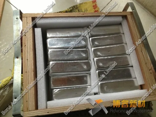 

High pure Indium Metal, 99.995% pure, 1000g Gallium ingot by Borui Advanced Materials Limited