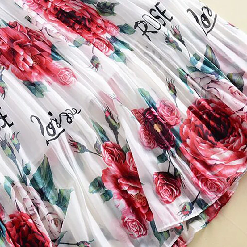 I Floreale Donne Di Midi Partito Delle Pieghettato Da Vestito Vestiti Estate Manica Pista Boho Mezza Ha Elegante Seifrmann Stampa 5wRXqx8OFA