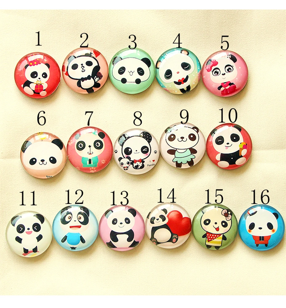 panda cartoon Fridge Magnets 01