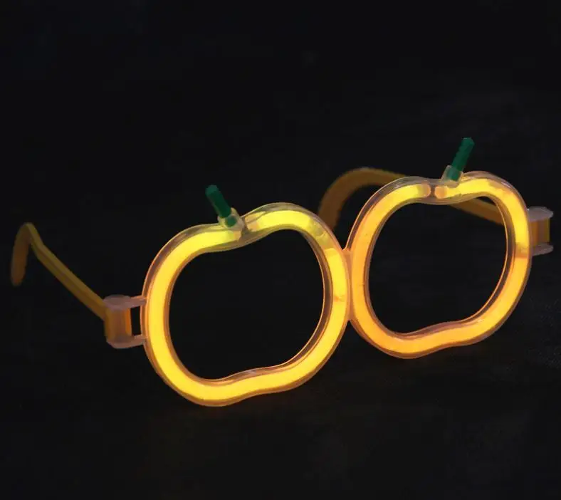 Пластик PE очки Apple форма очков без флуоресцентные Stick для Вокальный концерт украшения вечерние 1260