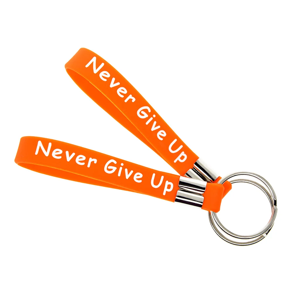 1 шт. силиконовый брелок OBH с надписью Ms Fighter Never Give Up|silicone keychain|keychain siliconehouse keychain |