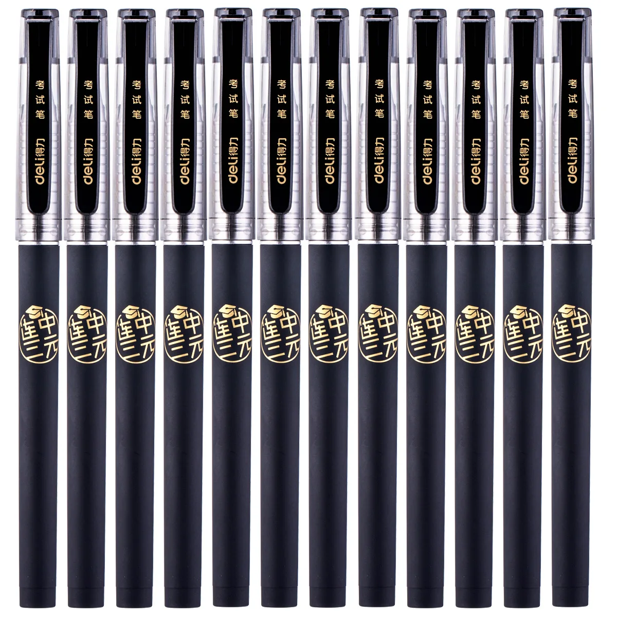 12pcs S116 Liang test neutral pen 0.5mm Black Bullet Student Examination | Канцтовары для офиса и дома