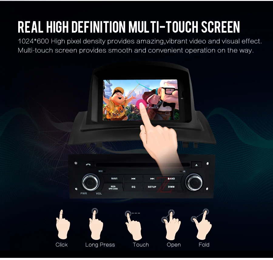 Headunit For Renault Megane 2 Fluence 2002-2008 Android 8.0 Car Stereo DVD Player GPS Navigation 4GB RAM Video Multimedia Radio_04