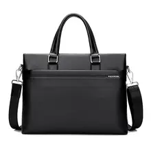 2016 Nouveau Hommes sac d’ordinateur portable 14 pouce sac à main En Cuir Véritable D’épaule D’ordinateur Sac D’affaires porte-documents Sacs de Mode Loisirs Hommes