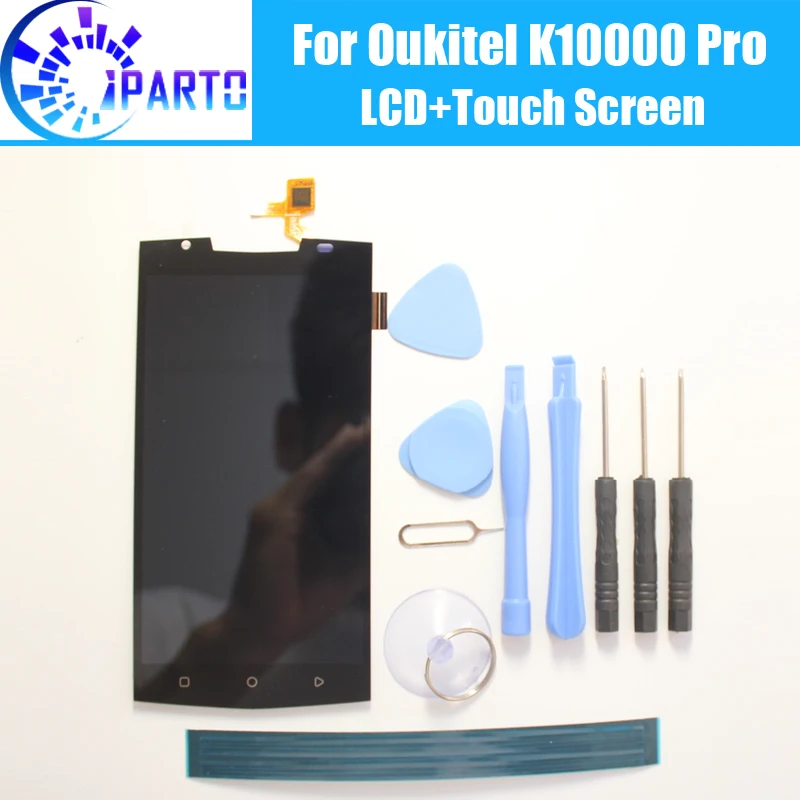 Oukitel K10000 Pro ЖК-дисплей+ сенсорный экран протестированный ЖК-дигитайзер стеклянная панель Замена для Oukitel K10000 Pro