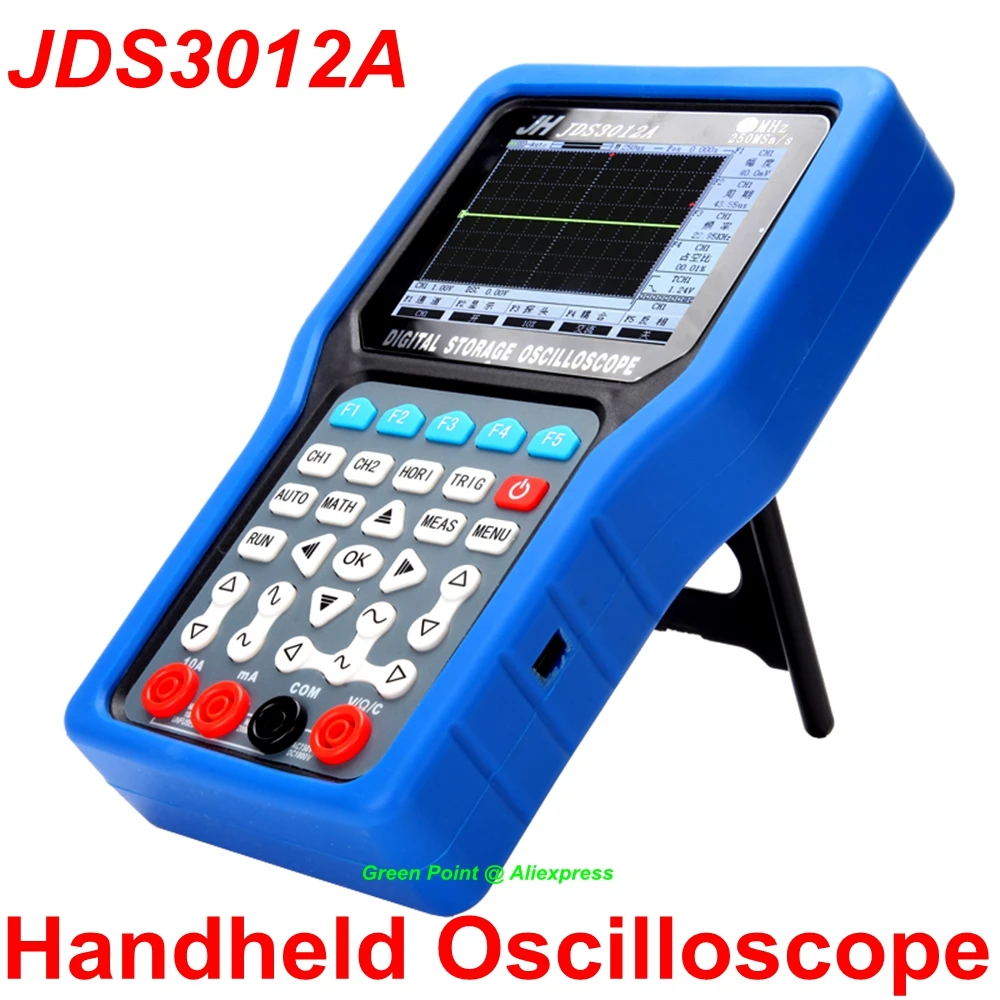 JDS3012A Handheld Small Oscilloscope 250MSa/S Multimeter 320*240 Pixels