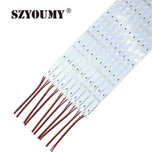 SZYOUMY 50 шт. 8520 SMD светодиодный бар супер яркий 1 M 12 V 72 светодиодный S SMD 8520 стойкая LED полоса ламп 100 см