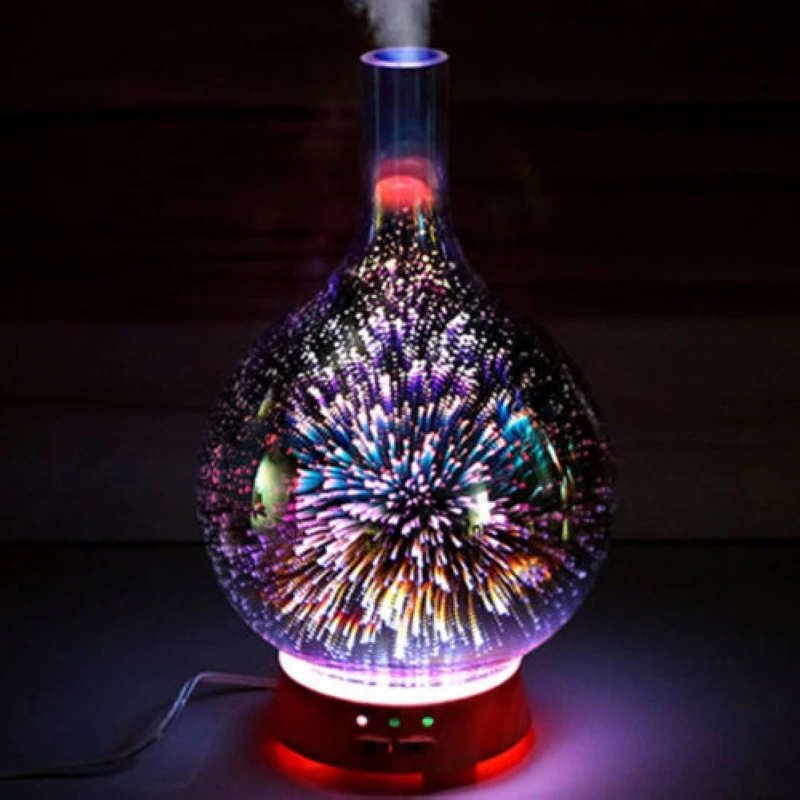 2019 New Fashion LED Light Essential Oil Mist Humidifier Ultrasonic Aroma Diffuser Aromatherapy