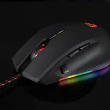 Игровая проводная мышь E-sports 5000 dpi 8 для видеоигр, настольного компьютера, ноутбука с регулируемой скоростью 20g, плетеная 1 проводная мышь