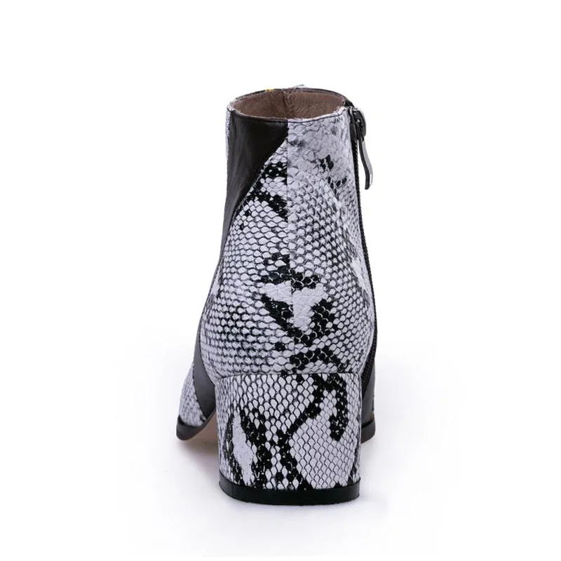 Zipper En 39 Doublure Femmes 34 Jojonunu Taille Imprimé Serpent drECxWeQBo