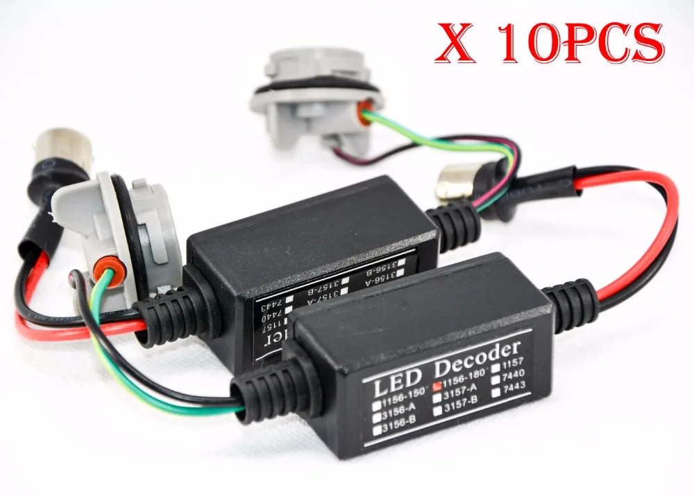 10pcs Led Bulbs Power 8w Error Free Canbus Canceler Adapter Decoder
