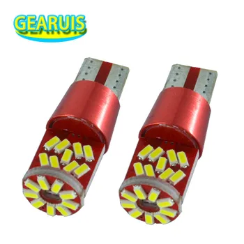 

100pcs T10 Canbus 27 smd 3014 led 0.18A 194 168 W5W error free Car Interior Light Clearance Bulbs Backup Reverse Lamp white 12V