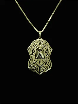 

Trendy Newfoundland dog pendant necklace women plated silver statement necklace men animal jewelry cs go collares