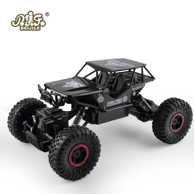1:18 RC Car 4DW Rock Crawlers 2.4GHz Metal Rally Climbing Double Motors Bigfoot Remote Control Model Toys for Boys | Игрушки и хобби