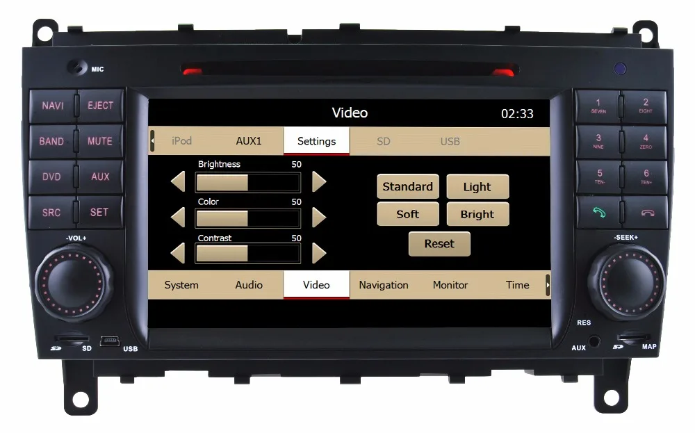 Cheap 7 Inch Car DVD GPS Player Android 9.0 For Mercedes Benz W209 CLK CLS W219 Radio Bluetooth RDS Free Map Camera Input Wifi Navi 5