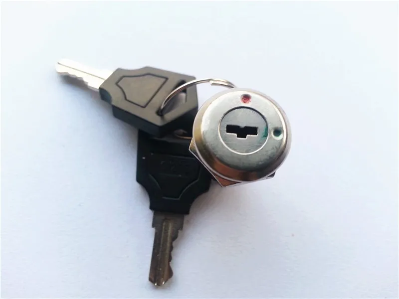 

100PCS Key Switch 12MM ON /OFF Lock Switch KS-01 Two Keys Key Set