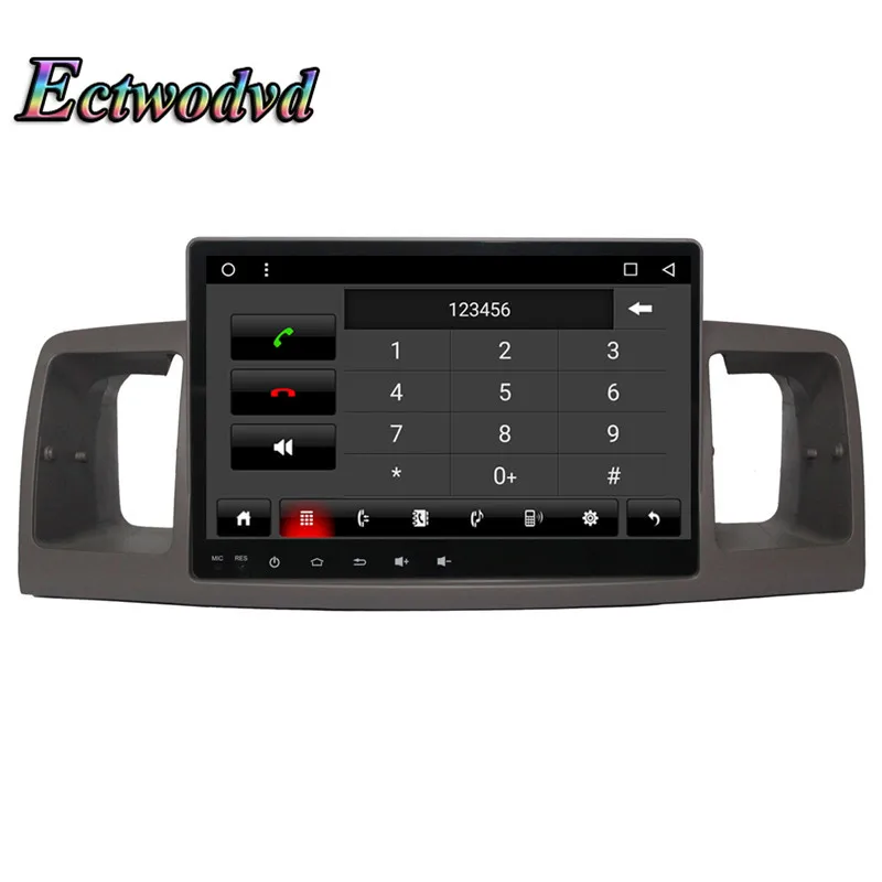 Ectwodvd Octa Core Android 8 1 4G Автомобильный мультимедийный dvd плеер для Toyota Corolla EX 2007 2008 2009 2010