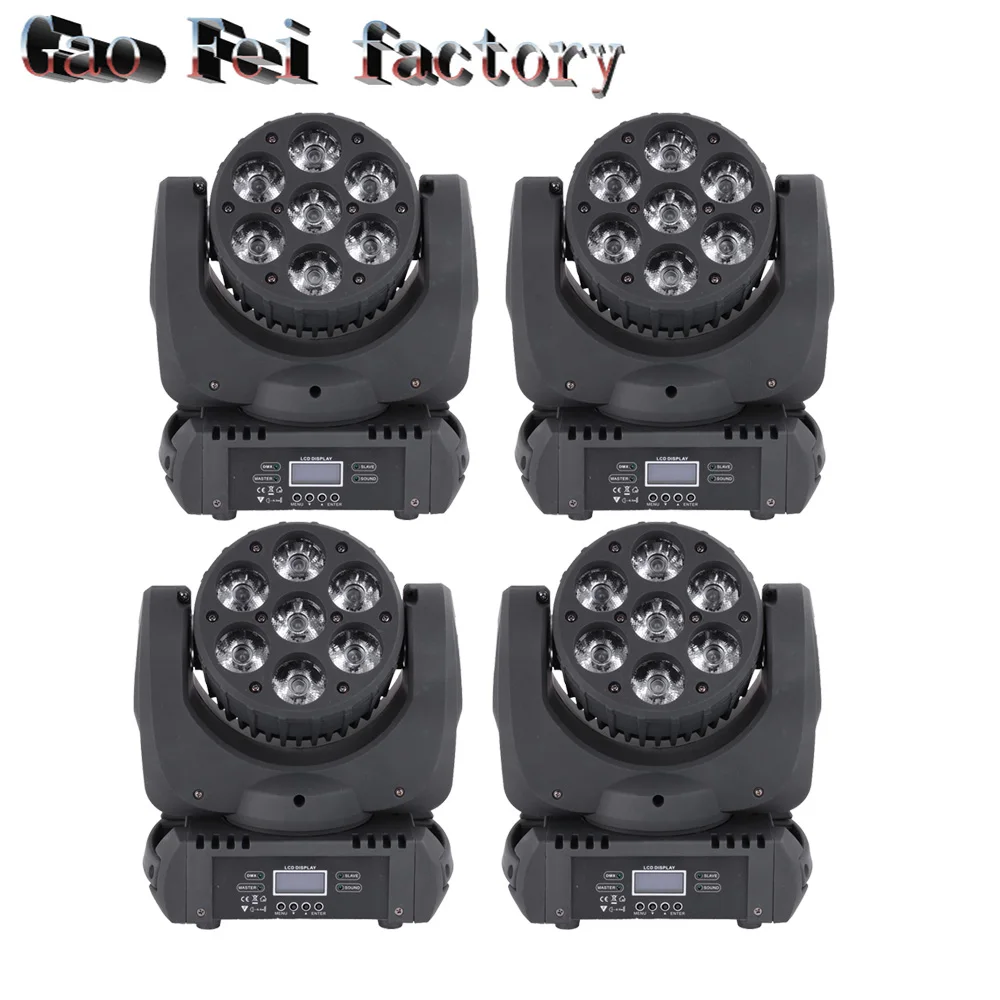 

LED Beam Moving Head led Dmx 16, strobe, sound active, aut 7x12w RGBW LED Moving Head Light for Wedding Christmas