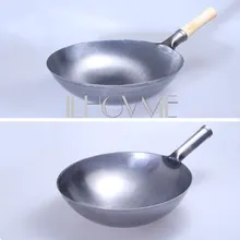 5 шт./лот цены по прейскуранту завода-изготовителя китайский ВОК, Традиционные железная, ручной работы вок антипригарная сковорода без покрытия газа Плита посуда/30/32/34 см