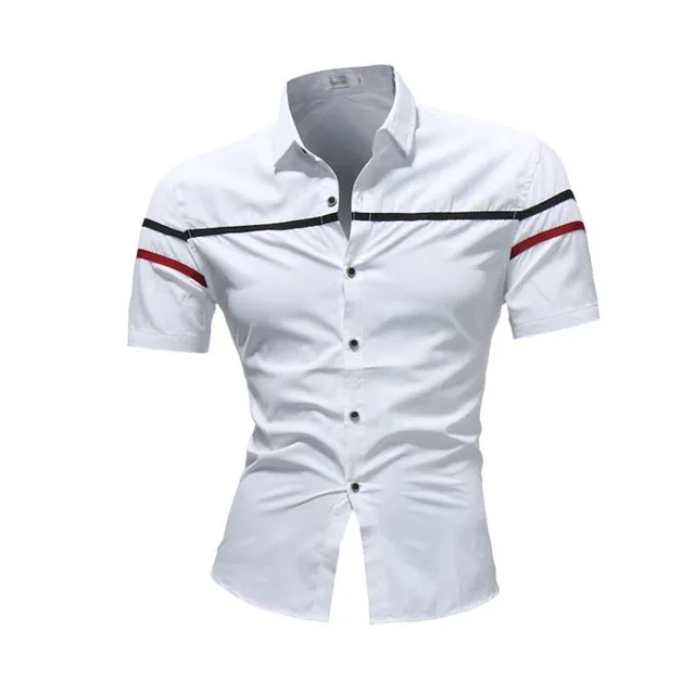 Formal Mens Short Sleeve Shirts 2018 New Summer New Stylish Stripe ...
