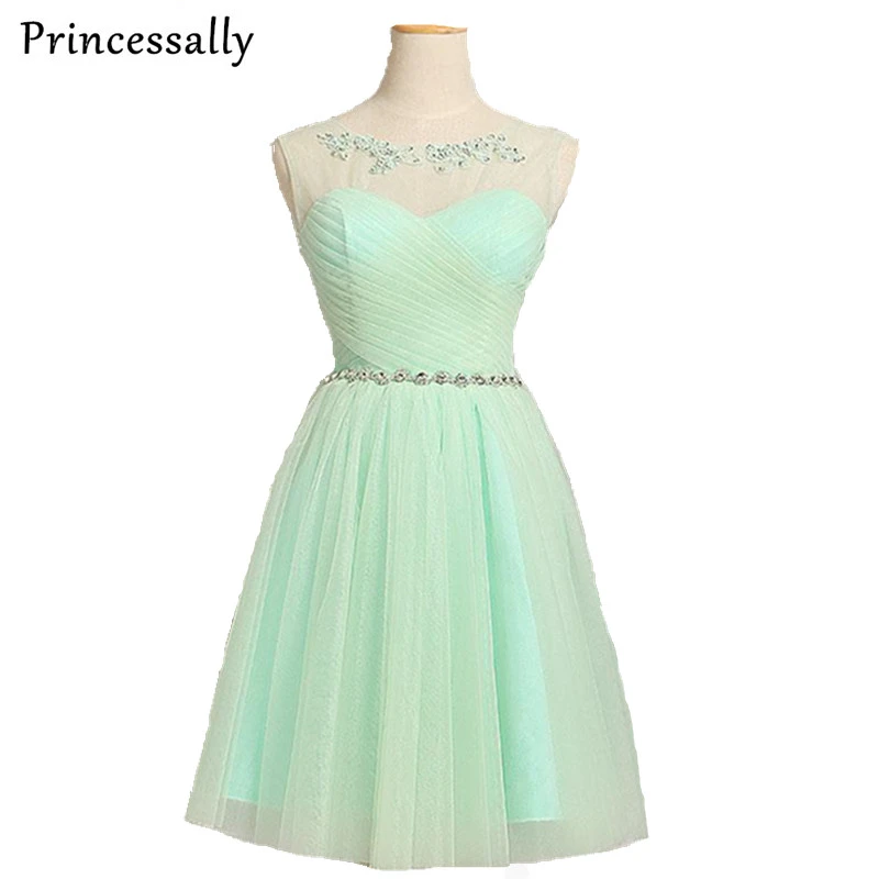 mint bridesmaid dresses short