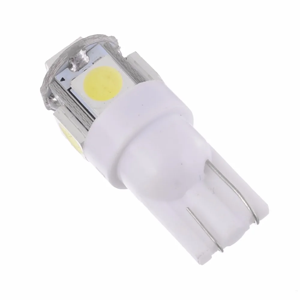 10 шт./лот T10 5Smd 5050 Светодиодная автомобильная лампа белого розового синего