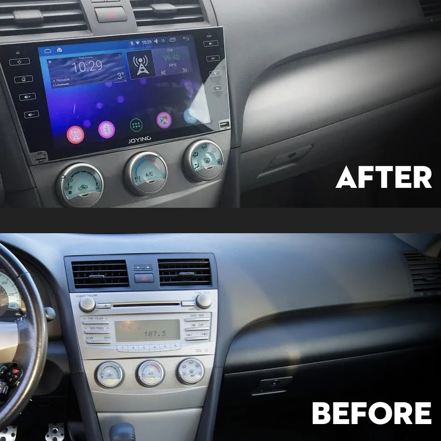 Cheap JOYING 2 din Android 8.1 Car GPS radio Stereo touch screen Bluetooth Autoradio No DVD for Toyota Camry/Aurion 2007 2008 to 2011 4