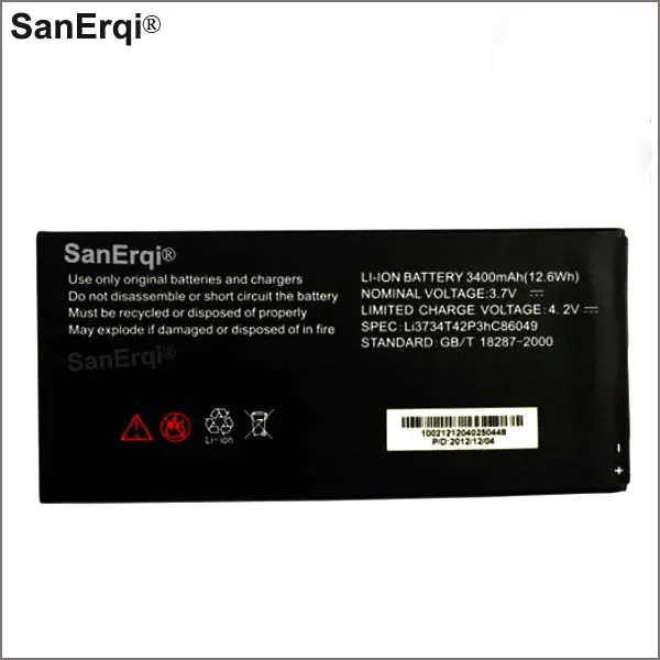 3.7V 3400mAh Li3734T42P3hC86049 For ZTE V9 V9e T9 V9C V9+ V9A Battery | Мобильные телефоны и аксессуары