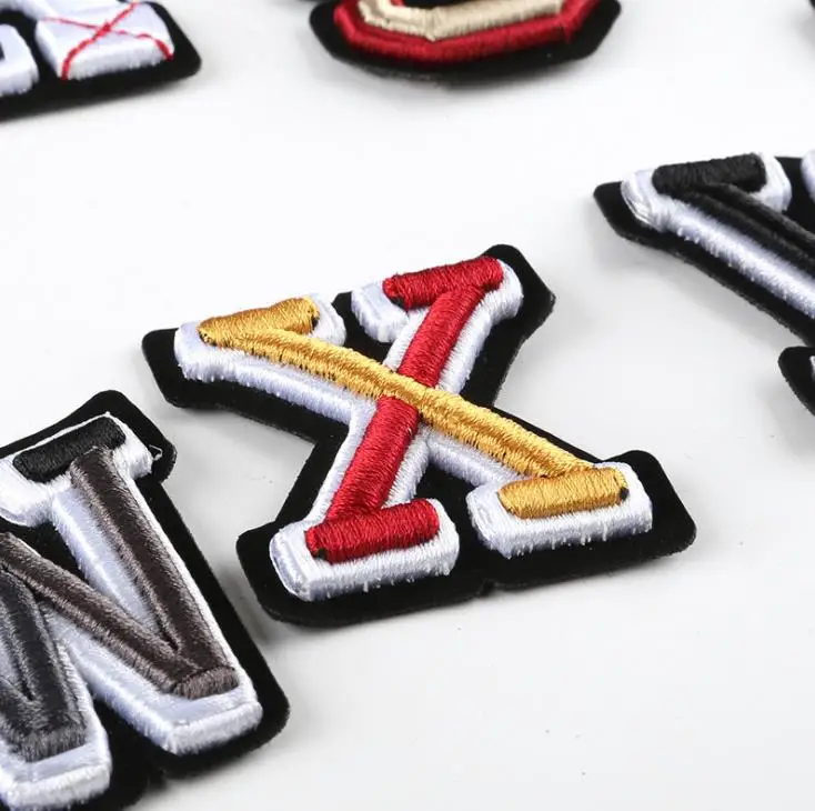 Buy 3D Letters Embroidery Sew On Applique Patches English Alphabet Name