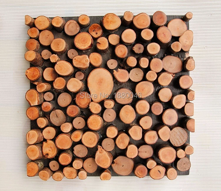 Творческий Стиль круговой деревянная плитка мозаика с конкурентоспособной ценой декоративные настенные Арт для межкомнатных дверей-1 шт. коробка 11 шт. 30x30 см лист