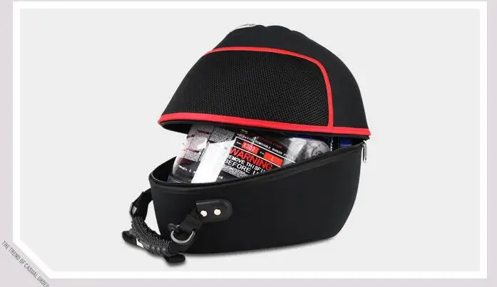 PRO-BIKER сумка для мотоциклетного шлема сумка половина шлем снаряжение для верховой езды пакет сумка для шлема - Название цвета: Красный