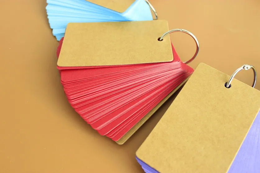 Корейские креативные бумажные блокноты ярких цветов на застежке для заметок, портативные флеш-карты, блокноты для заметок, милые канцелярские принадлежности, сделай сам, пустая карта