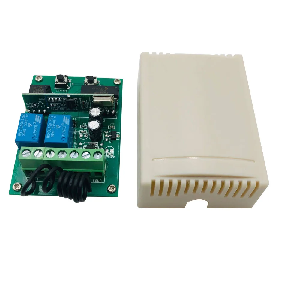 433Mhz Universal Wireless Remote Control Switch for fixed code and Rolling Code remote control receiver 433Mhz Universal Wireless Remote Control Switch for fixed code and Rolling Code remote control receiver